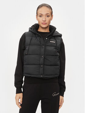 Guess Guess Ujjatlan Breana V4RL02 WFYE2 Fekete Regular Fit