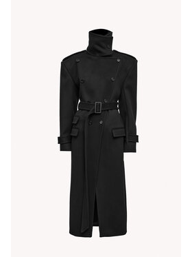 Epuzer Epuzer Płaszcz przejściowy Noir Command Czarny Standard Fit