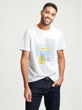 Cross Jeans Cross Jeans T-Shirt 15922-008 Biały Regular Fit