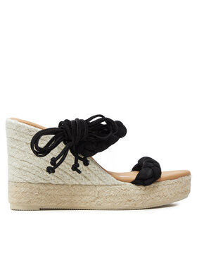 Manebi Manebi Espadrilės Hamptons Two Braided Bands Wedge Espadrilles K 1.0 WE Juoda