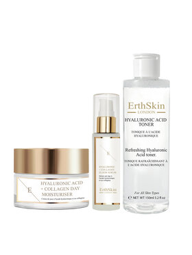 Erthskin London Erthskin London Odświeżający Tonik z Kwasem Hialuronowym + Serum + Krem na Dzień Kwas Hialuronowy Serum