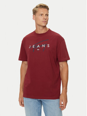 Tommy Jeans Tommy Jeans T-Shirt Signature Twist DM0DM19683 Κόκκινο Regular Fit
