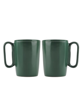 Vialli Design Vialli Design Komplet kubków 2 KUBKI CERAM.Z USZKIEM 250ML FUORI ZIEL.30039 Zielony
