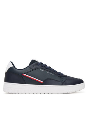 Tommy Hilfiger Tommy Hilfiger Laisvalaikio batai Th Basket Core Stripes FM0FM05631 Tamsiai mėlyna