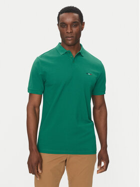 Hechter Paris Hechter Paris Тениска с яка и копчета Pique H-Eco 74004 151902 Зелен Regular Fit