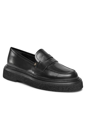 Max Mara Max Mara Loafersy Crepeloafer 23452619336 Černá