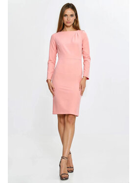 NIFE NIFE Každodenní šaty S284 Růžová Feminine Fit