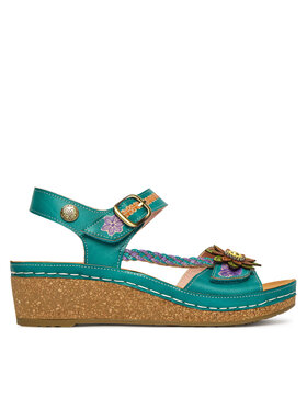 Laura Vita Laura Vita Босоніжки Facscineo 09 Бірюзовий