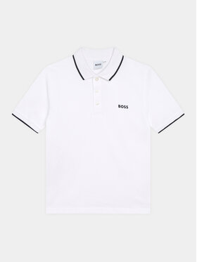 BOSS Boss Tricou polo J25P26 S Alb Regular Fit