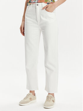 Marella Marella Jeansy Mombis 2413131224 Biały Mom Fit
