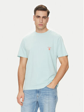 Guess Guess Tricou F5GI09 KA260 Albastru Regular Fit