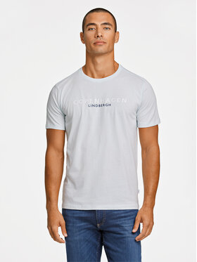 Lindbergh Lindbergh Tricou 30-400200 Albastru celest Relaxed Fit