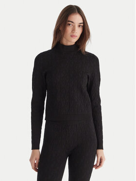 MICHAEL Michael Kors MICHAEL Michael Kors Krekls ar augstu apkakli MF5619YJWV Melns Slim Fit