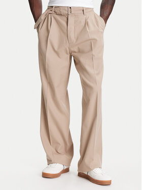 Tommy Hilfiger Tommy Hilfiger Штани з тканини F1 Movie Public MW0MW41373 Бежевий Straight Fit