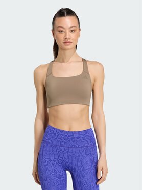 adidas adidas Biustonosz sportowy 159168 Beżowy