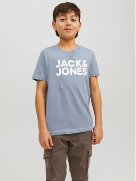 Jack&Jones Junior Jack&Jones Junior T-Shirt Corp Logo 12152730 Niebieski Regular Fit
