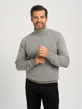 Willsoor Willsoor Sweter 71417 Szary Regular Fit