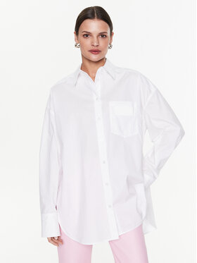 Remain Remain Košile Cotton Poplin RM2410 Bílá Loose Fit