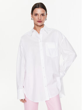 Remain Remain Marškiniai Cotton Poplin RM2410 Balta Loose Fit