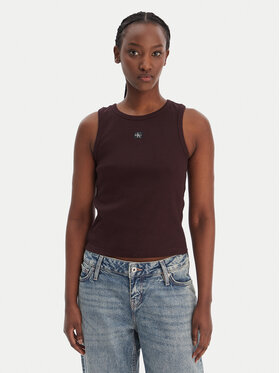 Calvin Klein Jeans Calvin Klein Jeans топ LV047C201G Кафяв Slim Fit