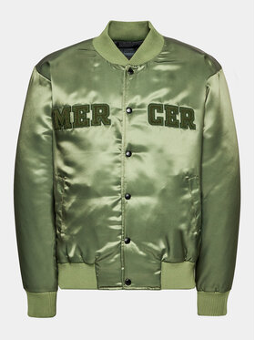Mercer Amsterdam Mercer Amsterdam Bomber striukė Unisex The Varsity MEAP233003 Žalia Classic Fit