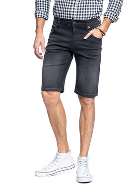 Mustang Mustang Szorty jeansowe CHICAGO SHORT Szary Slim Fit