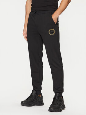 Plein Sport Plein Sport Pantaloni trening AADC MJT2458 STE001N Negru Regular Fit