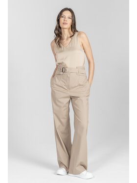 Deni Cler Milano Deni Cler Milano Spodnie materiałowe W-DC-5206-F2-B5-13-1 Beżowy Loose Leg