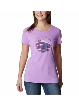 Columbia Columbia T-Shirt 193459 Fioletowy Regular Fit