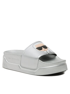 KARL LAGERFELD KARL LAGERFELD Šľapky KL80805 Strieborná