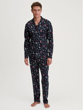 Calida Calida Piżama 41784 Granatowy Regular Fit