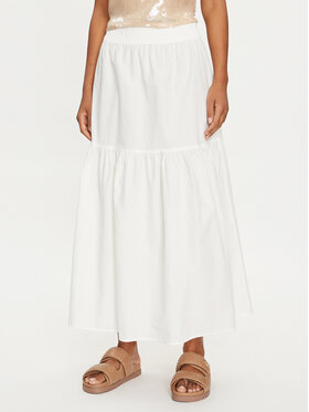 Vero Moda Vero Moda Trapecijos formos sijonas Charlotte 10303657 Balta Regular Fit