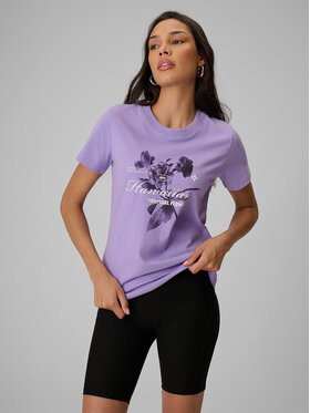 4F 4F T-Shirt TROPIC ORCHID Fioletowy jasny Regular Fit