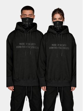 MADE BY SOCIETY MADE BY SOCIETY Kurtka anorak Slim Fit Unit Born - H17998 Czarny Basic Fit