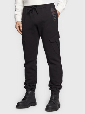 Guess Guess Teplákové nohavice M3RB16 KBDE2 Čierna Regular Fit