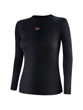 Brubeck Brubeck Bluza LS1734W Merino Wool Czarny Regular Fit