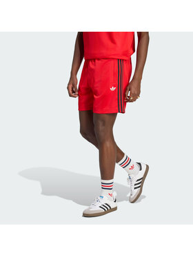 adidas adidas Szorty materiałowe 158529 Czerwony Regular Fit