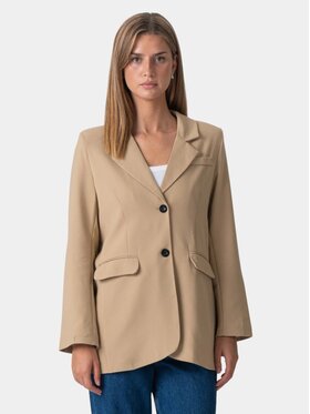 TeeShoppen TeeShoppen Marynarka 'Oversized Collection' Beżowy Regular Fit