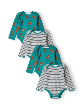 MINOTI MINOTI Komplet 4 par body 15mbaby 9 Zielony Regular Fit