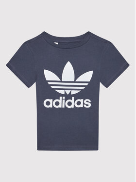 adidas adidas T-shirt Trefoil HC9601 Tamnoplava Regular Fit