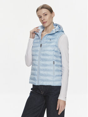 Tommy Hilfiger Tommy Hilfiger Vestă Global Stripe WW0WW40779 Albastru celest Regular Fit
