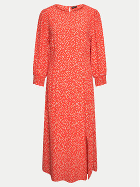 Pieces Pieces Sukienka letnia Sui 17149330 Czerwony Regular Fit