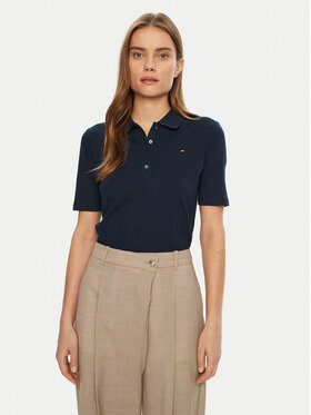 Tommy Hilfiger Tommy Hilfiger Polo marškinėliai 1985 WW0WW43224 Tamsiai mėlyna Regular Fit