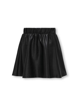 Kids ONLY Kids ONLY Sukňa z imitácie kože 15299782 Čierna Regular Fit