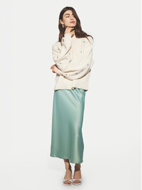 YAS YAS Trapez suknja Pella 26030737 Zelena Regular Fit