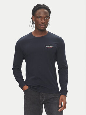 Guess Jeans Guess Jeans T-Shirt 166061 Modrá Classic Fit