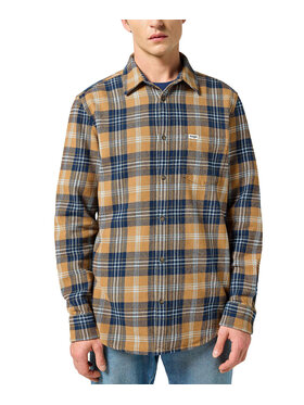 Wrangler Wrangler Koszula 112357225 Żółty Regular Fit