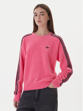 adidas adidas Суитшърт adicolor Holiday JX7811 Розов Loose Fit