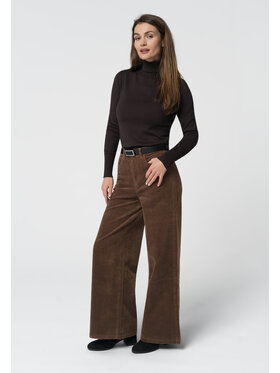 Volcano Volcano Jeansy D-CARLYS Brązowy Regular Fit