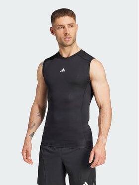 adidas adidas Koszulka techniczna 136939 Czarny Fitted Fit